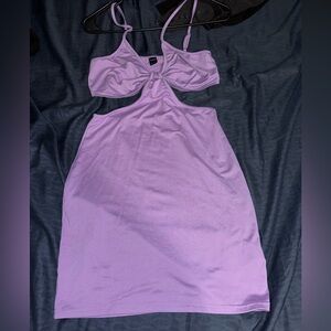 lavender colored little mini dress